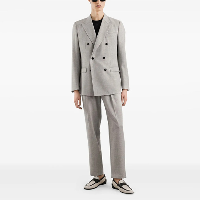 dolce & gabbana double breasted wool suit blazer & trousers
